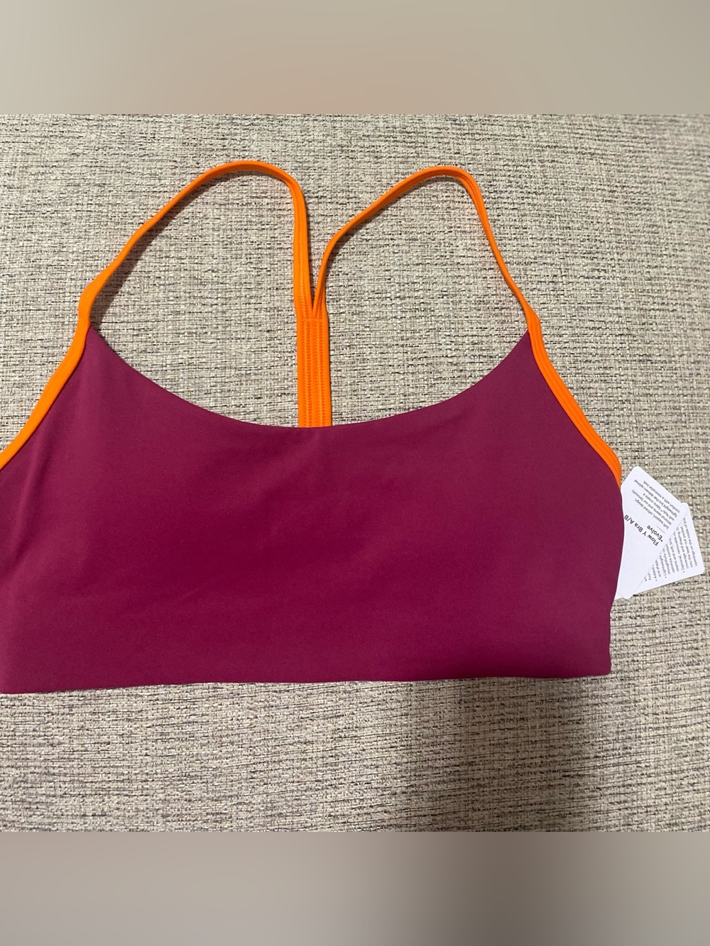 Flow Y Bra Light Support,A/B Cup
Updated Design
Color Raspberry Rave/Orange Punc - Picture 9 of 9